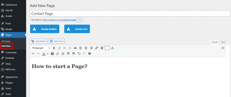 what is page