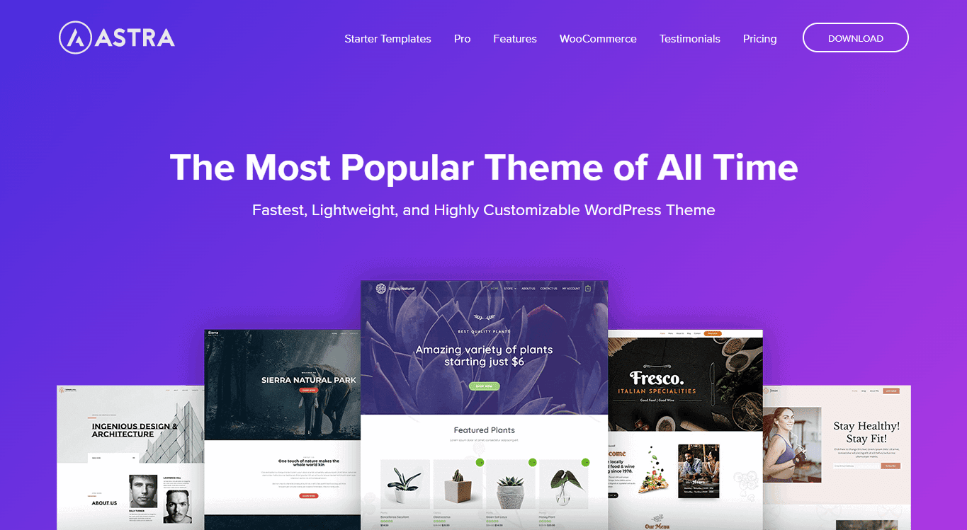 Astra-one of the best WordPress WooCommerce themes